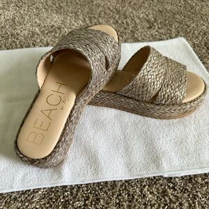 Beach by Matisse Taupe Raffia Sandals